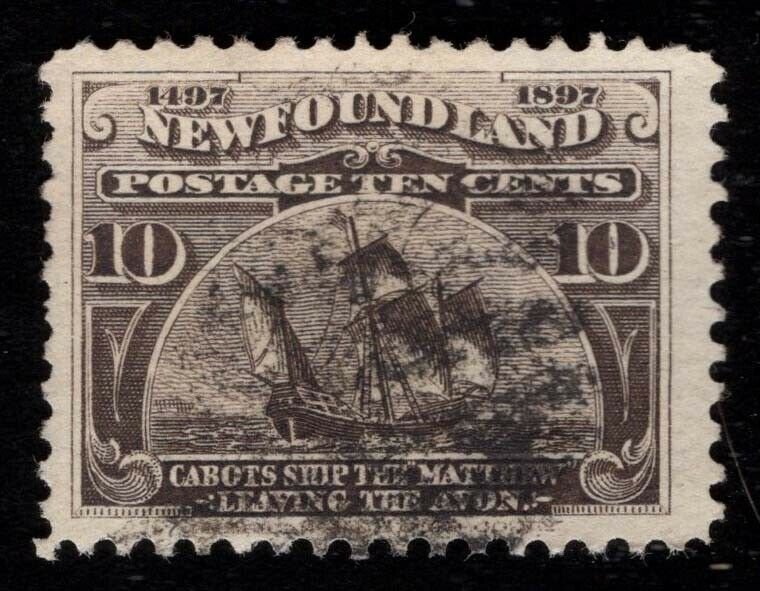 Newfoundland Scott 68 Used 10 cents  P349