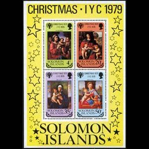 SOLOMON IS. 1979 - Scott# 416a S/S Children Year NH