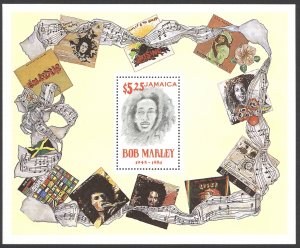 Jamaica Sc# 519 MNH Souvenir Sheet 1981 Bob Marley