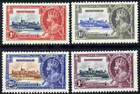 Montserrat 1935 KG5 Silver Jubilee set set of 4 mounted m...