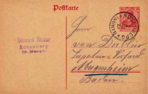 Germany, Government Postal Card