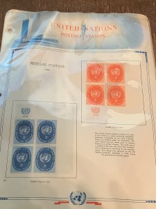 UNITED NATIONS MINT COLLECTION ON ALBUM PAGES