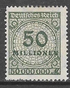 Germany 289: 50mil m Numeral, unused, NG, F-VF