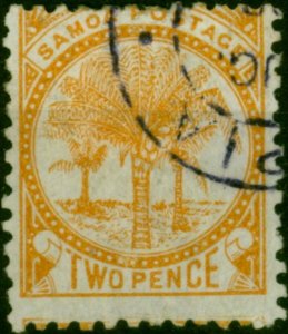 Samoa 1890 2d Brown-Orange SG36 Fine Used (2)