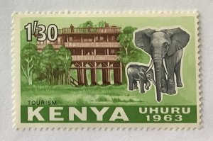 Kenya 1963 Scott 10 MNH - 1.30sh, Independence, African Elephant