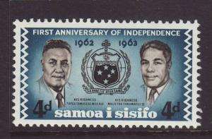 1963 Samoa 4d - 1st Anniv Of Independence Mint