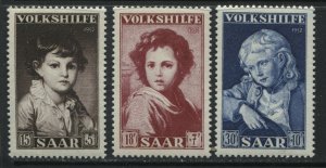 Germany Saar Semi-Postal set of 3 unmounted mint NH