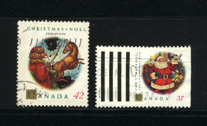 Canada #1452, 1455   -1   used 1992 PD