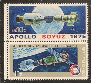 USA   Scott  1570a  Apollo-Soyuz     MNH  Pair
