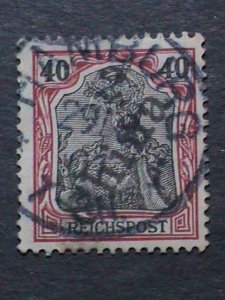 ​GERMANY-1898  BPP ERROR-OFFICE IN CHINA SCOTT NOT LISTED USED 125 YEARS OLD