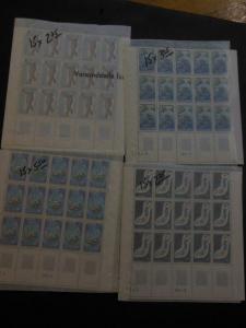 FRENCH ANDORRA : Very clean grouping of all VF MNH Cplt sets. Scott Cat