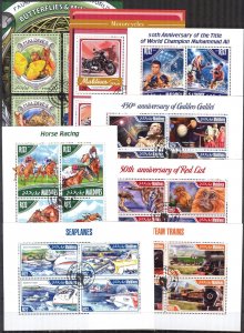 {09} Maldive Islands x 18 Different Topical Sheets Used 3 scans