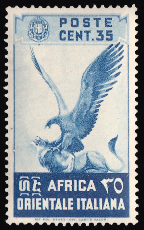 Italian East Africa Scott 9 Unused hinged.