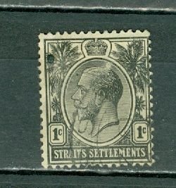STRAITS  SETTLEMENTS 1921 GEO V  #179 WM 4  USED