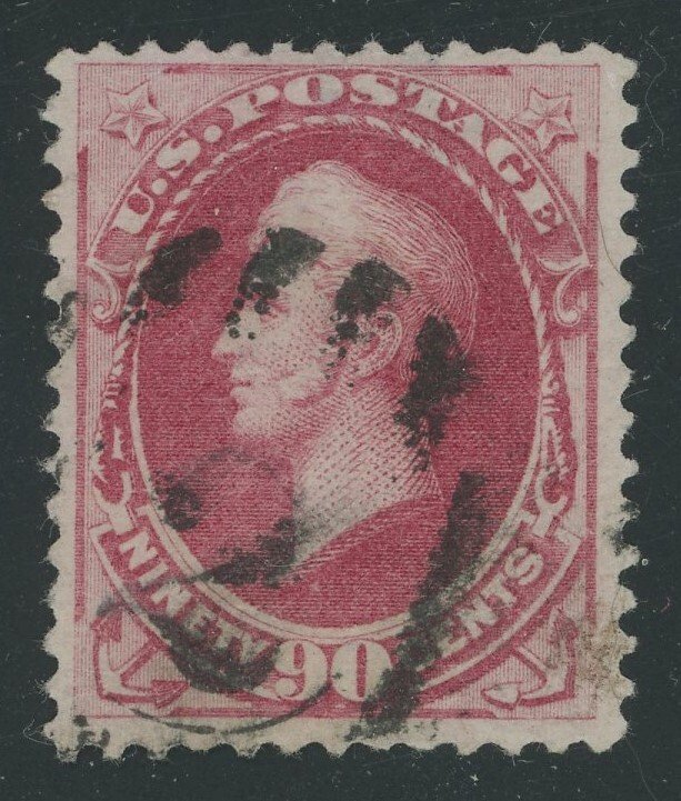 USA 191 - 90 cent Perry - F/VF with numeral cancel (tiny thin spots)