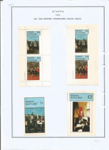 STAFFA - 1982 - Horseguards Uniforms - Sheets - Mint Light Hinged -Private Issue