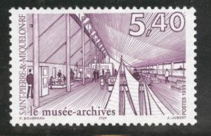 St Pierre Miquelon Scott 687 MNH** Archive museum stamp