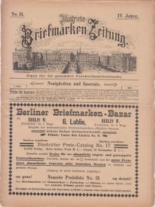 Illustrate Briefmarken Zeitung 1891 #11