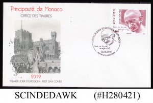 MONACO - 2019 150th BIRTH ANN. OF MAHATMA GANDHI / FAMOUS PEOPLE FDC