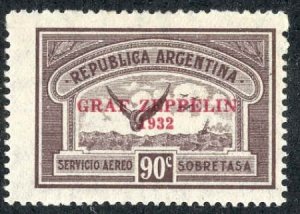 Argentina 1930 C37  F-VF LH 90c single