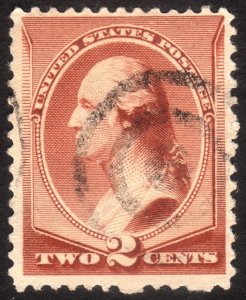 1883, US 2c, Washington, Used, Sc 210, Fancy cancel