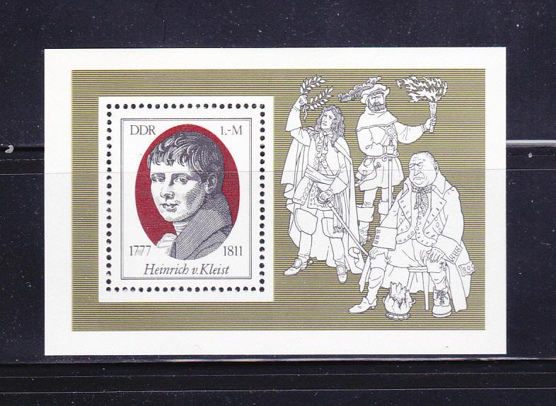 Germany DDR 1855 Set MNH Heinrich Von Kleist, Writer