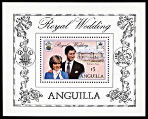 Anguilla 447, MNH, Charles and Diana Royal Wedding souvenir sheet