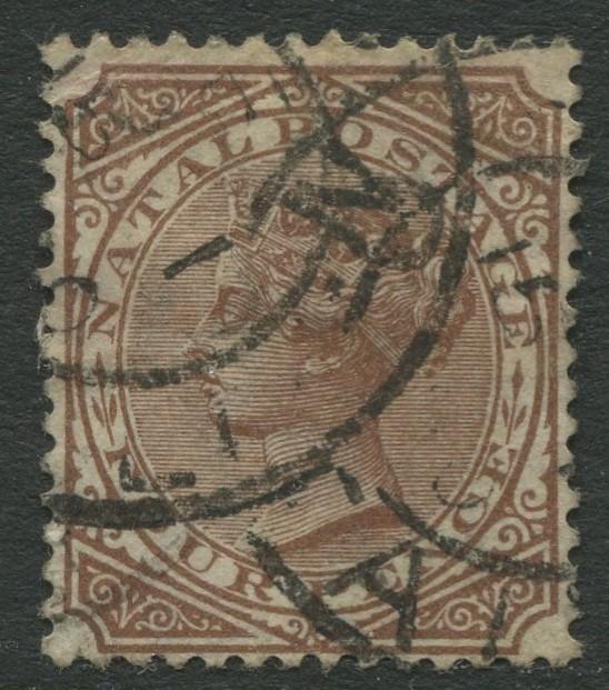 NATAL - Scott 71 - QV Definitive - 1882 - Used - 6p Stamp