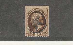 United States, Postage Stamp, #150 Used, 1870 Star Cancel