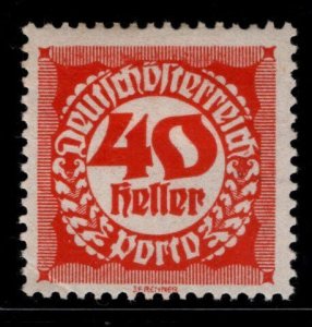 Austria Scott J81 MH* from 1910 postage due set