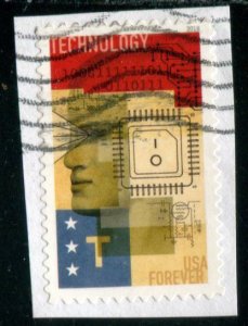 5277 (50c) STEM Education SA,  used on paper