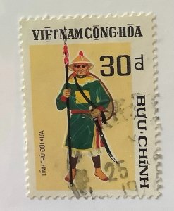 South Vietnam 1972 Scott 434 used - 30d,  Traditional Vietnamese Frontier Guards