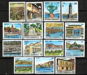 Greece Stamp 1685A-1699A  - Greek architecture, booklet stamps