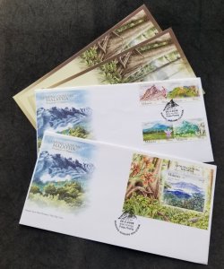 Malaysia Mountain 2006 Flower Orchid Pitcher Plant (FDC pair) *embossed *unusual