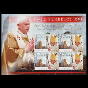 GAMBIA 2008 - Scott# 3159 Sheet-Pope Benedict NH