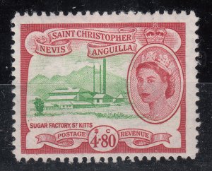 St.Kitts - Nevis - 1954 QEII $4.80 Sc# 134 - MNH (7455)