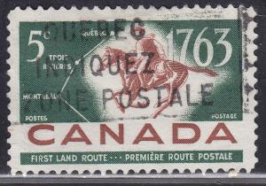 Canada 413 French-Canadian Pony Express 5¢ 1963