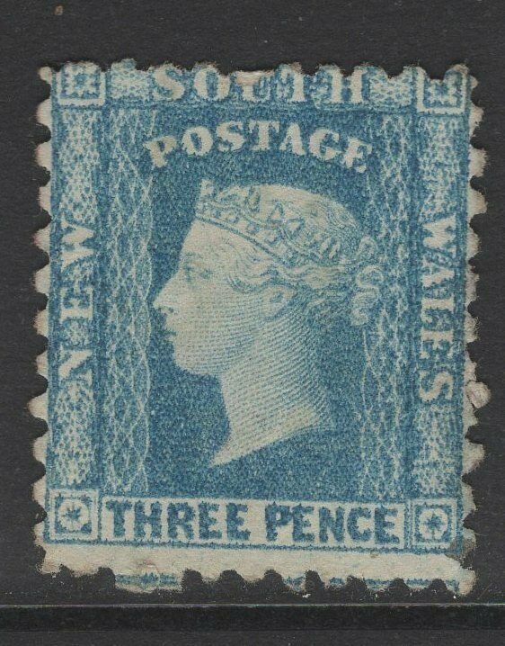 NEW SOUTH WALES SG227a 1882 3d BLUISH GREEN WMK SIDEWAYS UNUSED