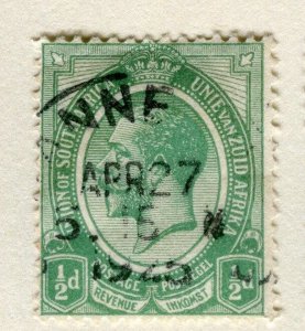 SOUTH AFRICA;  1913-24 early GV issue fine used 1/2d. value