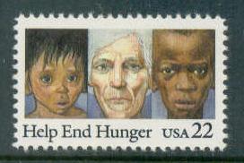 2164 22c Hunger Fine MNH