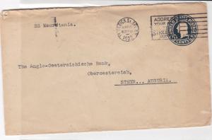 united states 1922  stamps cover ref 20386