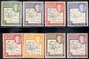 Falkland Islands 1946 SC# 1L1-8 MNH-OG E35