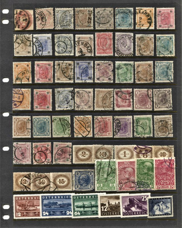 STAMP STATION PERTH Austria #Selection 62 Mint / Used - Unchecked