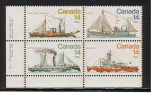 Canada UNITRADE MNH  #  779a    LL         Corner Block