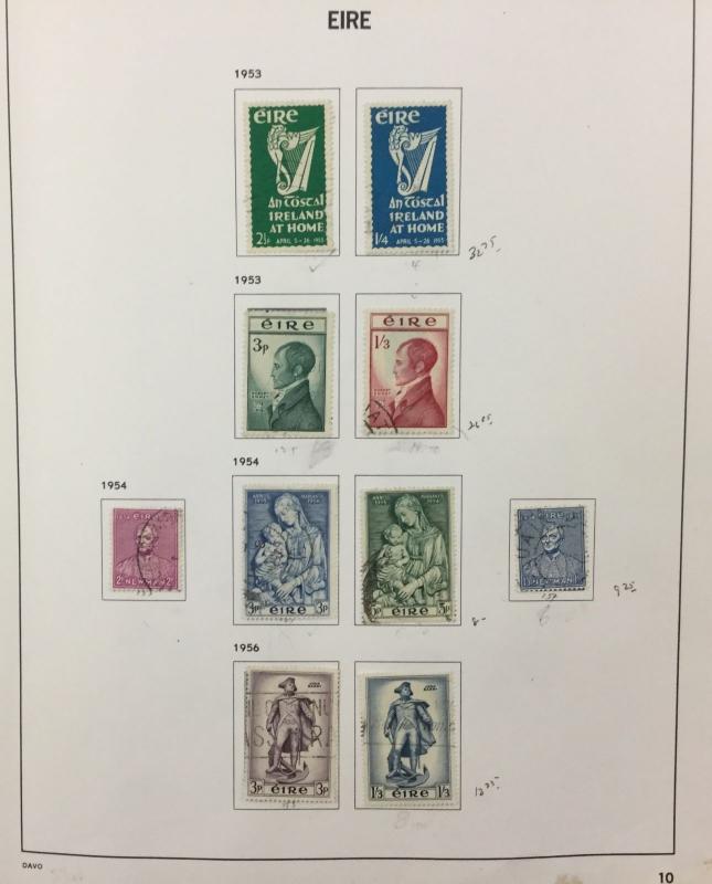 IRELAND collection, 1922-1996, DAVO album, Mint & Used. '17, $1423.