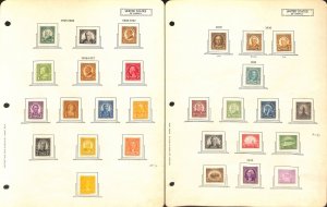 United States Stamp Collection on 40 Naribo Pages, 1847-1939 Definatives (DF)