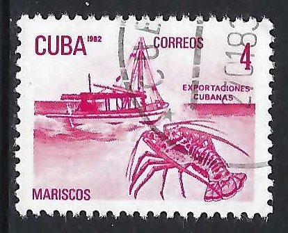 Cuba 2485 VFU LOBSTER L252-3