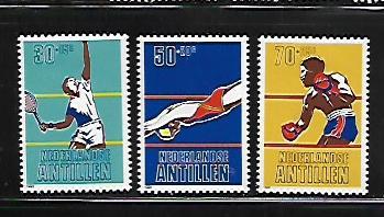 NETHERLANDS ANTILLES, B186-B188, MINT HINGED, SPORTS