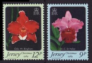 Jersey Orchids Christmas 2v SG#350-351