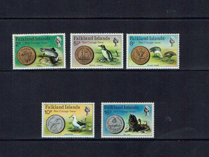 Falkland Islands: 1975 New Decimal Coinage Mint set